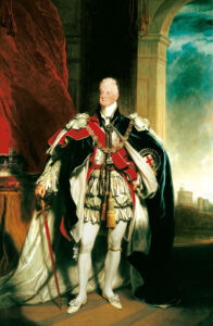 Painting of William IV. Standing in fine clothing with large cape and fur